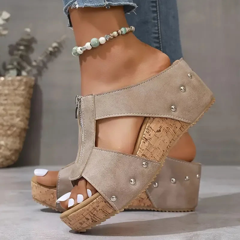 Claire™ | Sandales orthopédiques compensées confort [1 ACHETÉ, 1 OFFERT]