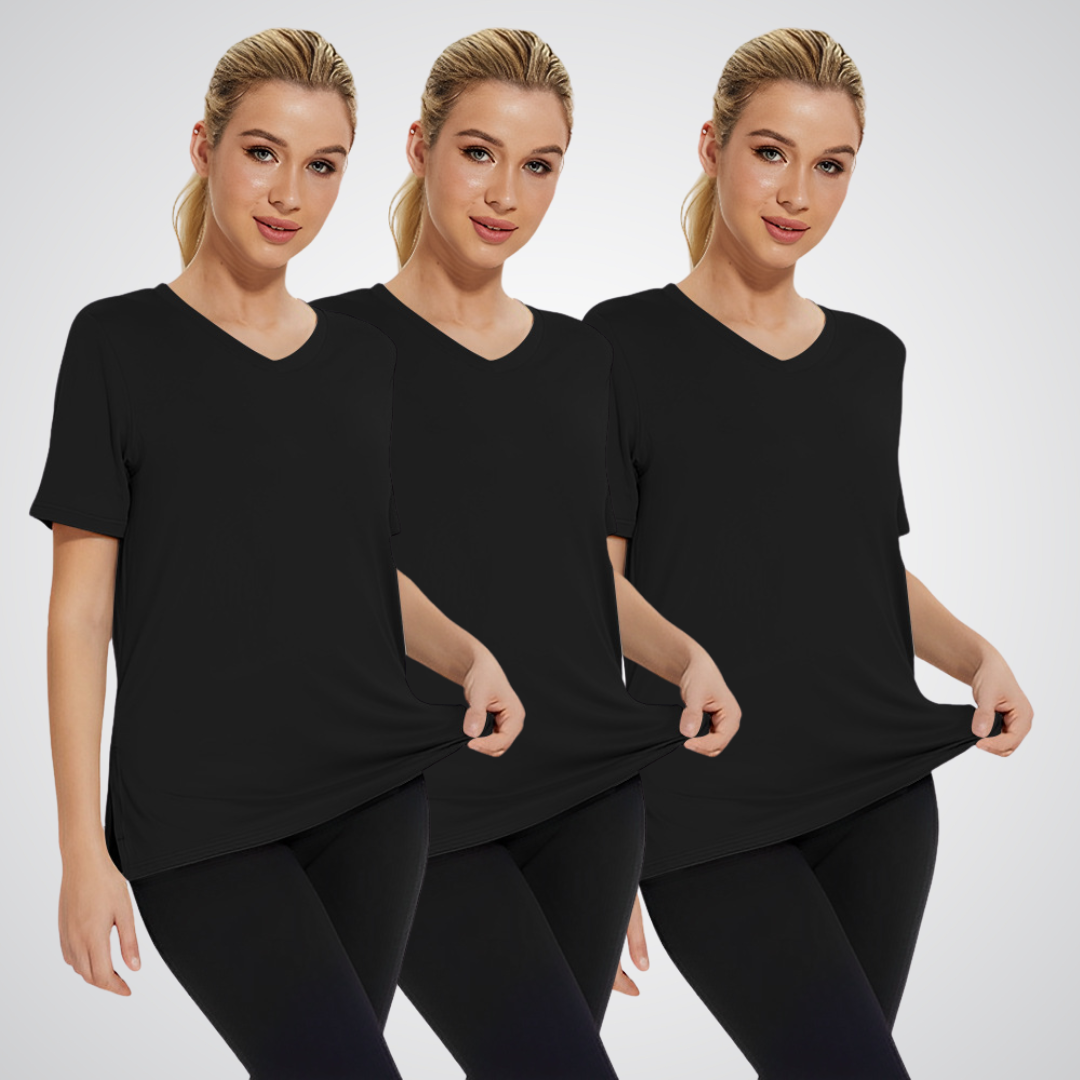 SERENA™ - Tee Fit Femme [Lot de 3]